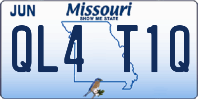MO license plate QL4T1Q