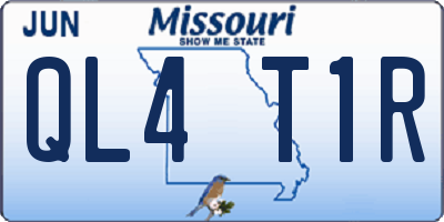 MO license plate QL4T1R