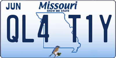 MO license plate QL4T1Y