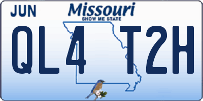 MO license plate QL4T2H