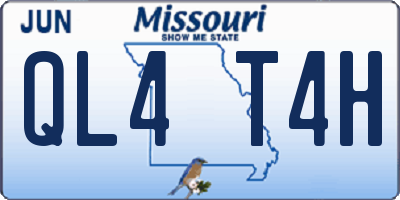 MO license plate QL4T4H