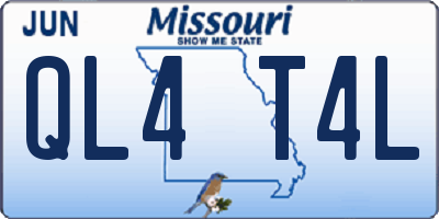 MO license plate QL4T4L