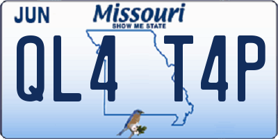 MO license plate QL4T4P