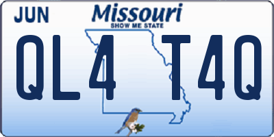 MO license plate QL4T4Q
