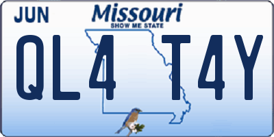MO license plate QL4T4Y