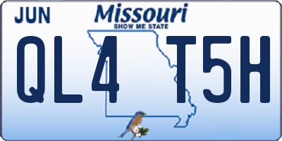 MO license plate QL4T5H