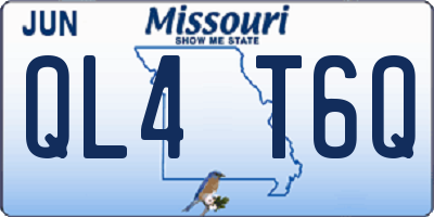 MO license plate QL4T6Q