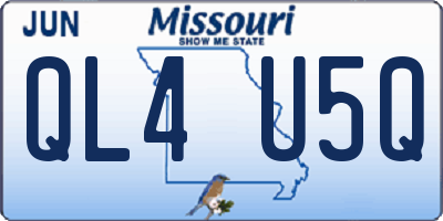 MO license plate QL4U5Q
