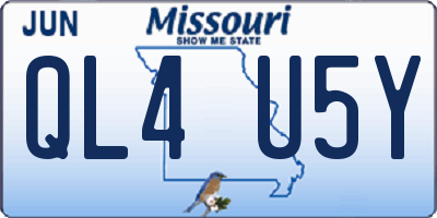 MO license plate QL4U5Y