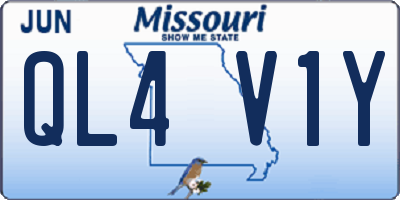 MO license plate QL4V1Y