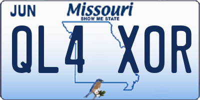 MO license plate QL4X0R