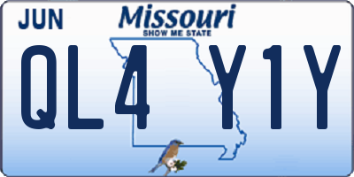 MO license plate QL4Y1Y