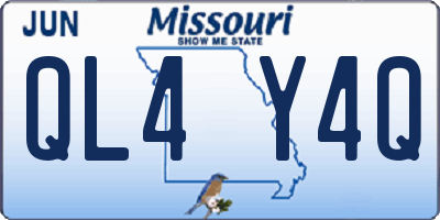 MO license plate QL4Y4Q
