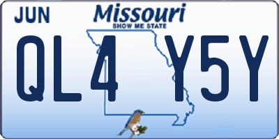 MO license plate QL4Y5Y