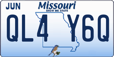 MO license plate QL4Y6Q
