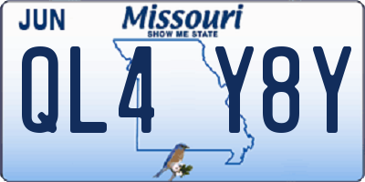 MO license plate QL4Y8Y