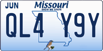 MO license plate QL4Y9Y