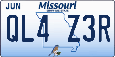 MO license plate QL4Z3R