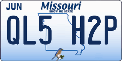 MO license plate QL5H2P