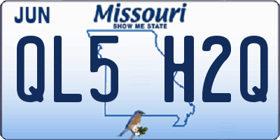 MO license plate QL5H2Q