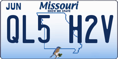 MO license plate QL5H2V