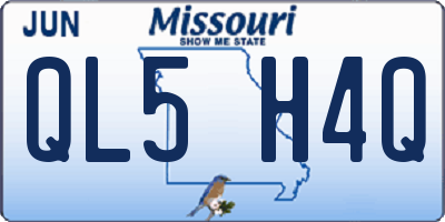 MO license plate QL5H4Q
