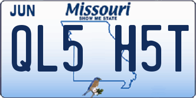 MO license plate QL5H5T
