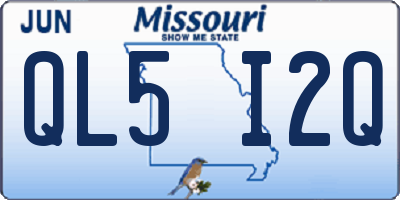 MO license plate QL5I2Q
