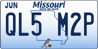 MO license plate QL5M2P