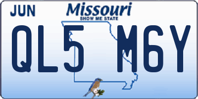 MO license plate QL5M6Y