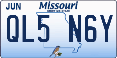 MO license plate QL5N6Y