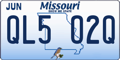 MO license plate QL5O2Q