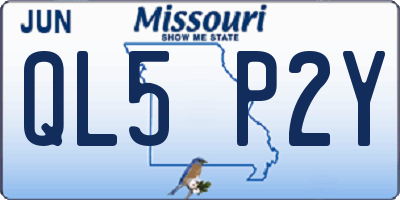 MO license plate QL5P2Y