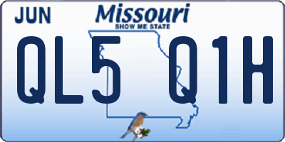 MO license plate QL5Q1H