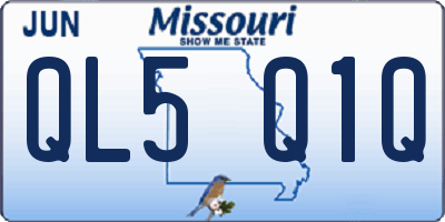 MO license plate QL5Q1Q