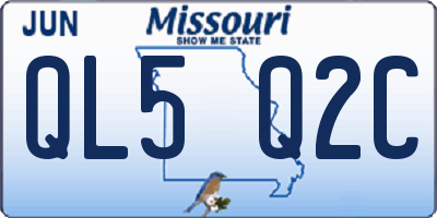 MO license plate QL5Q2C