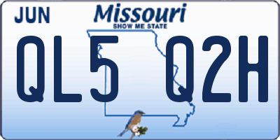 MO license plate QL5Q2H