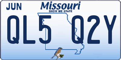 MO license plate QL5Q2Y