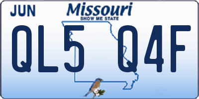 MO license plate QL5Q4F