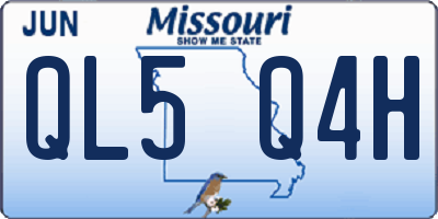 MO license plate QL5Q4H