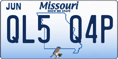 MO license plate QL5Q4P