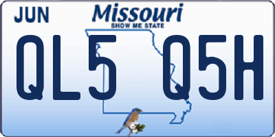 MO license plate QL5Q5H