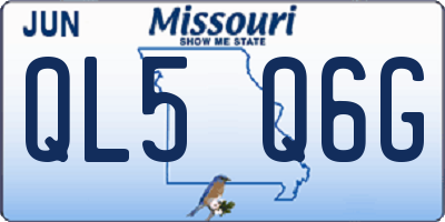 MO license plate QL5Q6G
