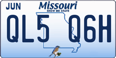 MO license plate QL5Q6H