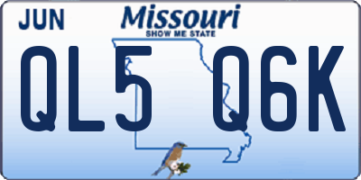 MO license plate QL5Q6K
