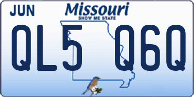 MO license plate QL5Q6Q