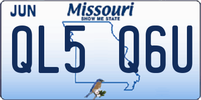 MO license plate QL5Q6U