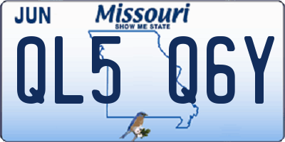 MO license plate QL5Q6Y