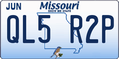 MO license plate QL5R2P