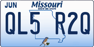 MO license plate QL5R2Q